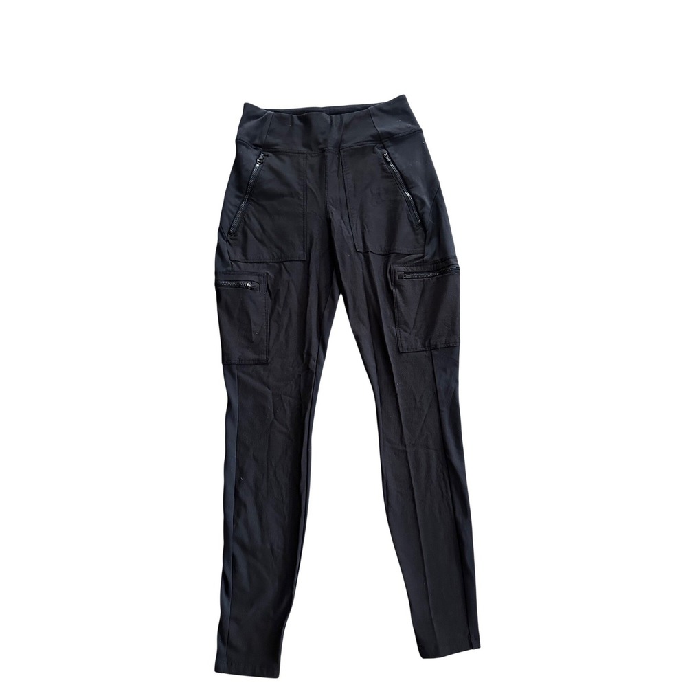 Athleta Headlands Hybrid Cargo Tight Black Hiking Pants Womens Size 2 High Rise